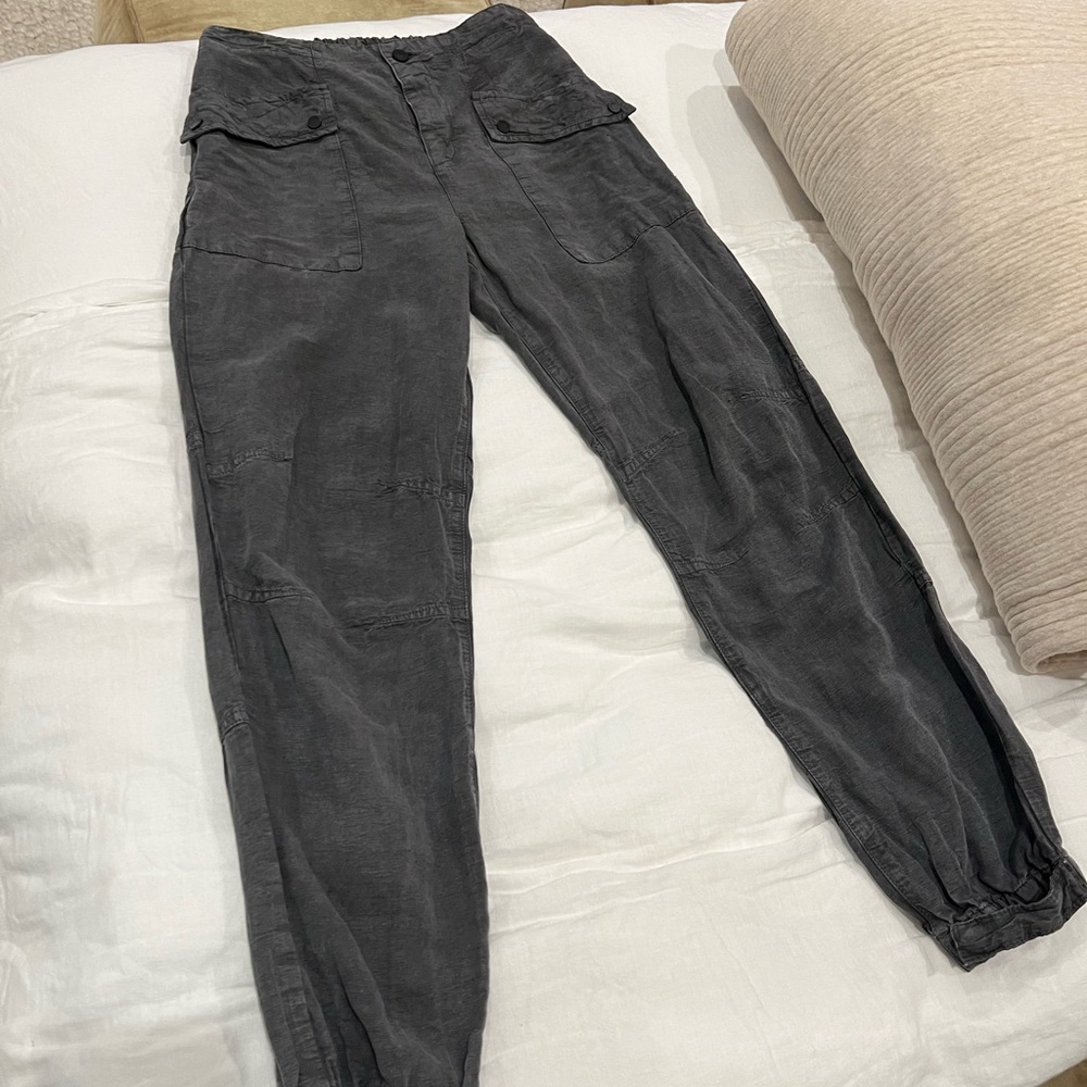 All Saints Val Joggers - Washed Black - Brand New